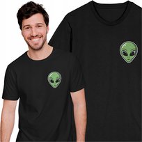 Koszulka Męska z Nadrukiem Alien Art UFO Obcy Ufoludek Kosmita Kosmos