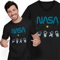Koszulka Męska z Nadrukiem Astronauci Kosmonauci Kosmos NASA Space X SpaceX Freshtop