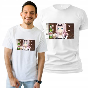 Koszulka Męska z Nadrukiem Bawełniana T-shirt Na Prezent Anime Piwo Perła L - Plexido