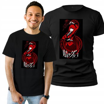 Koszulka Męska z Nadrukiem  Czarny T-shirt Prezent Kakegurui S - Plexido