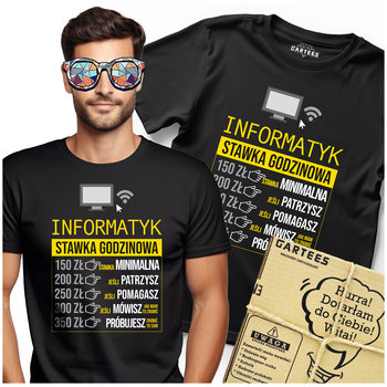 Koszulka Męska Z Nadrukiem Dla Informatyka Komputerowca Śmieszny Prezent - Gartees