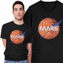 Koszulka Męska z Nadrukiem Mars NASA SpaceX Space X Elon Musk Kosmos Freshtop
