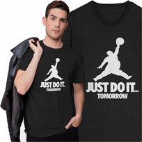 Koszulka Męska z Nadrukiem Michael Jordan Sport Koszykówka Gruby