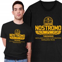 Koszulka Męska z Nadrukiem Nostromo Alien Obcy Horror Sci-Fi Film Klasyk Freshtop