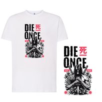 Koszulka męska z nadrukiem samuraj katana japan tshirt biała L DEYORA
