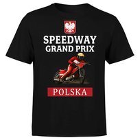 KOSZULKA MĘSKA Z NADRUKIEM SPEEDWAY POLSKA GRAND PRIX SPORT DLA KIBICA 5XL