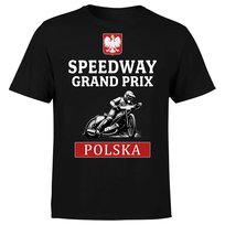 KOSZULKA MĘSKA Z NADRUKIEM SPEEDWAY POLSKA GRAND PRIX SPORT DLA KIBICA M