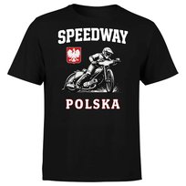 KOSZULKA MĘSKA Z NADRUKIEM SPEEDWAY POLSKA ŻUŻEL SPORT DLA KIBICA XL