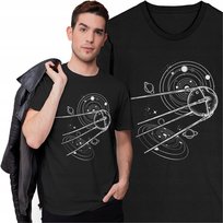 Koszulka Męska z Nadrukiem Sputnik Satelita NASA Space X SpaceX Kosmos Freshtop