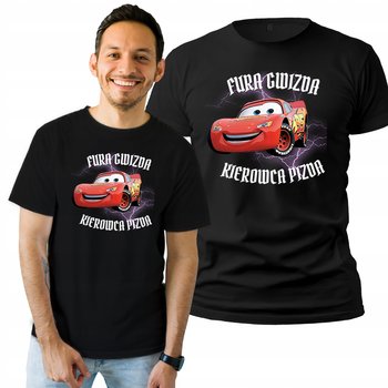 Koszulka Męska Z Nadrukiem  T-shirt Na Prezent Auto Fura Gwizda L - Plexido