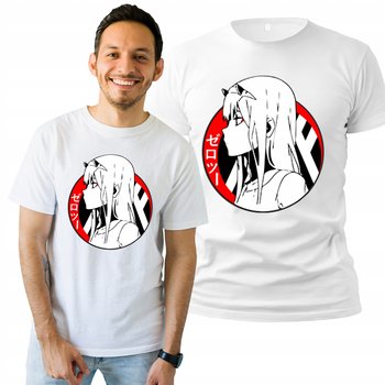 Koszulka Męska z Nadrukiem  T-shirt Na Prezent Zero Two S - Plexido