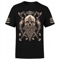 Koszulka męska z nadrukiem VIKING wikingowie z wikingiem wiking 4XL ARTEX FASHION