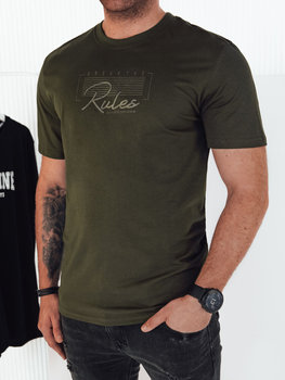 Koszulka męska z nadrukiem zielona Dstreet RX5410-L - Inna marka