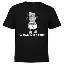 Koszulka Męska Z Nadrukiem Zła Owca Napis W Żadnym Razie Śmieszna Baran Xxl