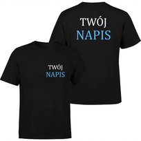 Koszulka męska z własnym nadrukiem, logo, napisem personalizowana L ARTEX FASHION