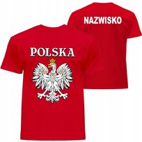 Koszulka męska z własnym nadrukiem POLSKA dla kibica KIBIC drużyna L ARTEX FASHION