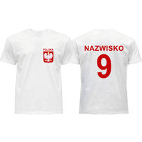 Koszulka męska z własnym nadrukiem POLSKA dla kibica KIBIC drużyna XL ARTEX FASHION