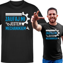 Koszulka męska Zaufaj Mi Jestem Mechanikiem Dla Mechanika M VoloDonum