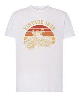 Koszulka Motocykl Vintage Chopper Motoryzacja Prezent Biały XL