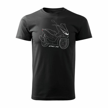 Koszulka motocyklowa na motor Honda PCX męska czarna REGULAR - XL - Topslang