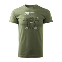 Koszulka motocyklowa z motocyklem na motor BMW GS 1250 ADVENTURE męska khaki REGULAR-L Topslang