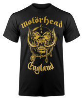 koszulka MOTORHEAD - ENGLAND CLASSIC GOLD -M Inna marka