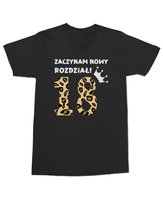 Koszulka na 18 Zaczynam nowy rozdział Prezent na Urodziny Czarna M