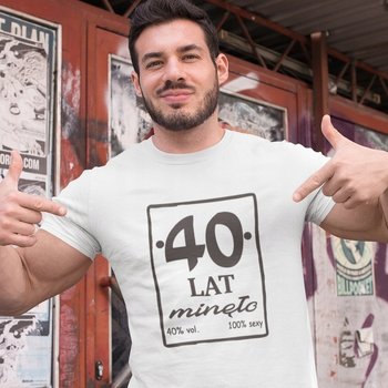 Koszulka Na 40 Urodziny 40 Lat Minęło Super Prezent Dla Niego Męska L/Aradena - Inna marka