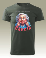 Koszulka na Dzień Babci Jak Mama, Tylko Bez Zasad KHA / Khaki XL Przód