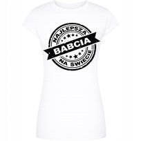 KOSZULKA NA DZIEŃ BABCI Z NADRUKIEM NAJLEPSZA BABCIA NA ŚWIECIE PREZENT M