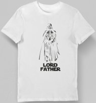 Koszulka na dzień ojca Lord Father biała L KozakNadruki