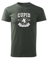 Koszulka na Walentynki Cupid University Khaki M