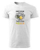 Koszulka na Walentynki Uwielbiam Twojego pieroga Biały XXL