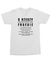 Koszulka na Walentynki z napisem 5 Rzeczy o Moim Facecie Śmieszna L
