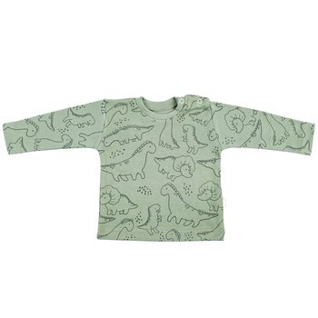Koszulka niemowlęca z długim rękawem dino zielona - Tup Tup