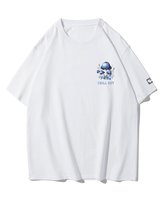 Koszulka oversize Chill Vibes Grzyb Minimalistyczna Biały 3XL