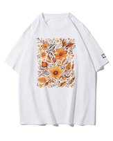 Koszulka oversize Jesienne Kwiaty Piękno na Prezent Biały XXL