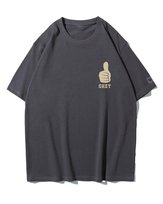 Koszulka oversize Kciuk w Górę Okey Minimalistyczna Grafitowy 3XL