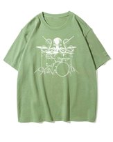 Koszulka oversize Kraken Perkusista Muzyka Prezent Matcha S