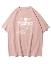 Koszulka oversize Kraken Perkusista Muzyka Prezent Różowy XL
