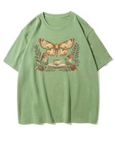 Koszulka oversize Nocny Motyl z Książką Mól Książkowy Matcha M