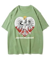 Koszulka oversize Patriotyczna Jestem Polakiem Godło Matcha XL