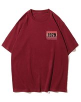 Koszulka oversize Personalizowana Klasyk Rocznik Bordowy L