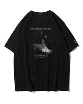 Koszulka oversize Próbuję Tańczyć Śmieszny Tekst Czarny M