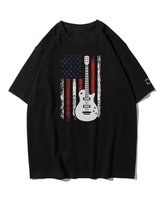 Koszulka oversize Rock Gitara Amerykańska Muzyka Czarny XL