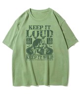 Koszulka oversize Rock Głośno i Dziko Muzyka Gitara Matcha S