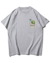 Koszulka oversize Ślimaczy Luz Śmieszne Zwierzęta Szara L