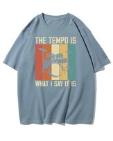 Koszulka oversize Tempo Perkusisty Muzyka Kolory Prezent Niebieska M