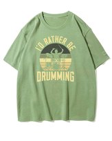 Koszulka oversize Wolę Perkusję Pasja Muzyka Prezent Matcha L