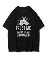 Koszulka oversize Zaufaj Perkusiście Muzyka Koncert Czarny L